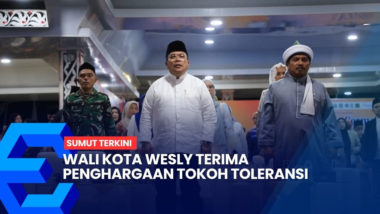 Wali Kota Wesly Raih Penghargaan Tokoh Toleransi