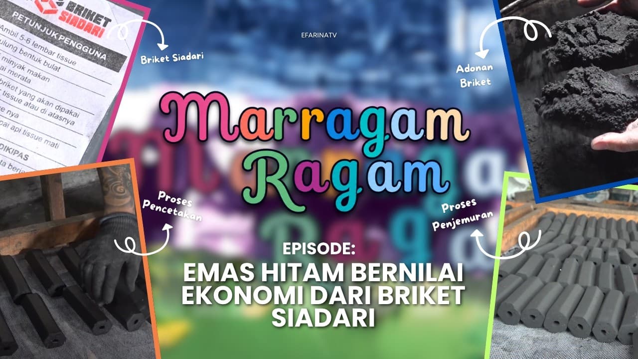 Emas Hitam dari Siadari, Briket yang Bernilai Ekonomi Tinggi - MARRAGAM RAGAM