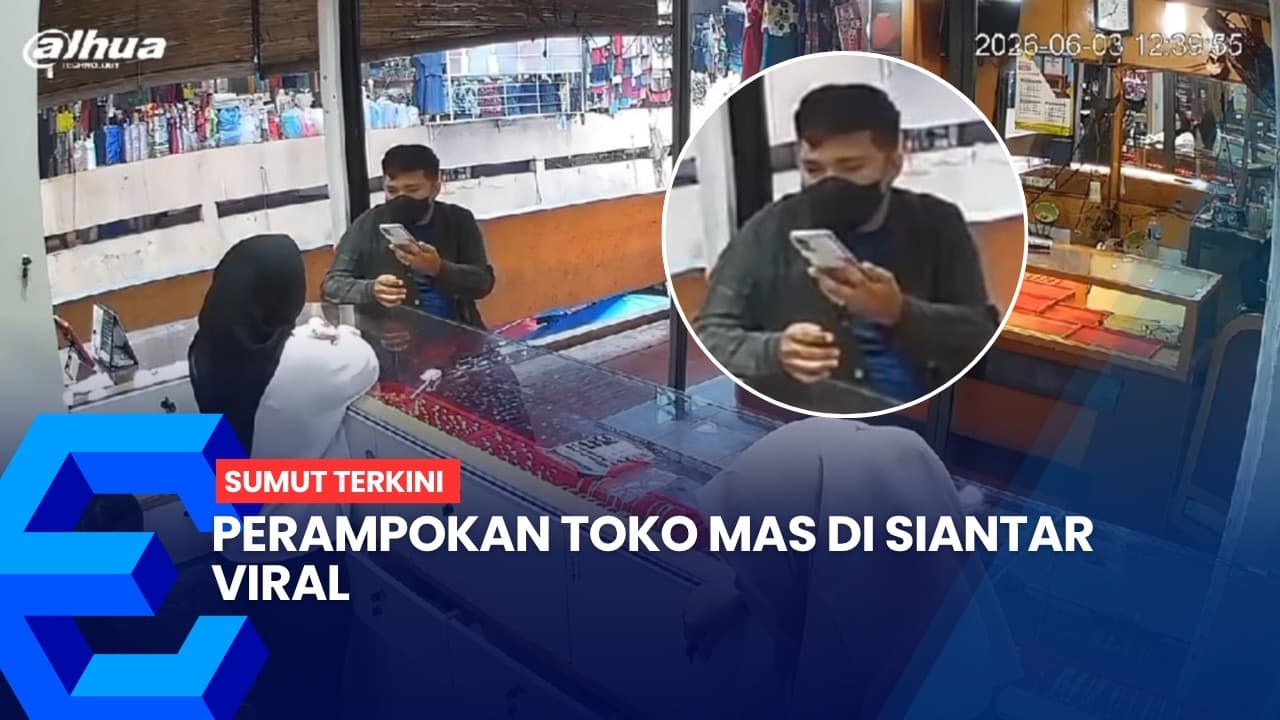 Perampokan Toko Emas di Siantar Viral, Pelaku Gondol Sejumlah Perhiasan